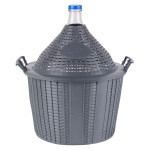 Demižon skleněný v plastovém koši 34l