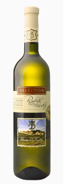 Ryzlink Vlašský - Selection - pozdní sběr - bílé polosuché 11,5% - vinařství u Kapličky - 0,75L