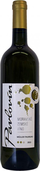 Muller Thurgau - moravské zemské - 12,0% - Pavlovín 0.75 l