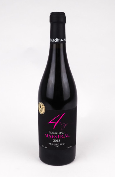 Plavac Mali Maestral vrhunsko - červené suché víno - Madirazza - chorvatské víno - 0.75L