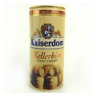 Kaiserdom pivo 4.7% nefiltrovaný- Německo - plech - 1L