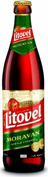 Litovel Moravan 11% - světlé výčepní pivo - pivovar Litovel - 0.5L