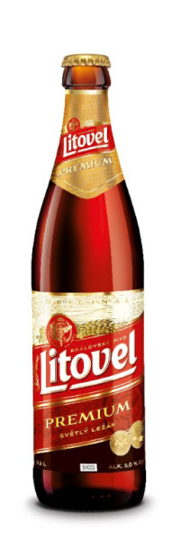 Litovel Premium 12% - světlý ležák - pivovar Litovel - 0.5L