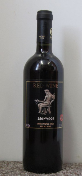 DIONYSOS - řecké víno - červené suché - 0,75L