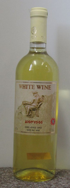 DIONYSOS - řecké víno - bílé suché víno 11,5% - 0,75L