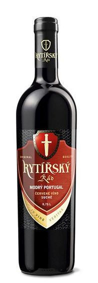 Modrý Portugal - červené suché - Rytířský řád - 0.75L