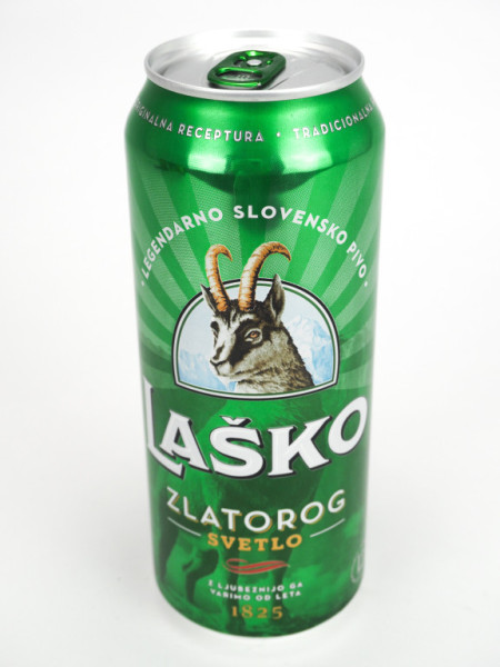 Laško zlatorog sör. 4.9% - plech - slovinské pivo - 0.5L
