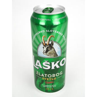 Laško zlatorog sör. 4.9% - plech - slovinské pivo - 0.5L