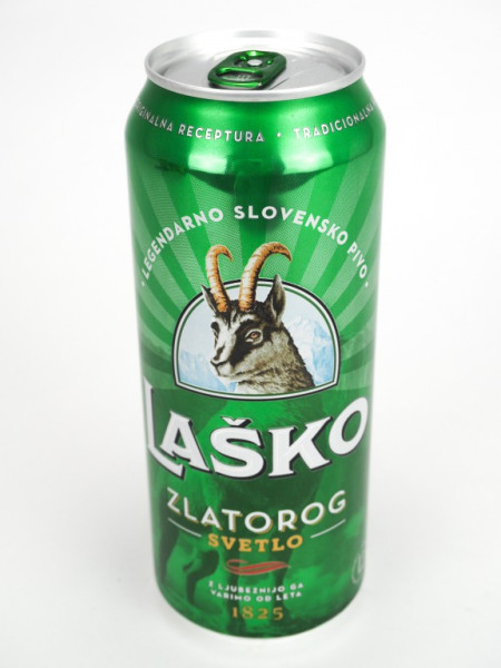 Laško zlatorog sör. 4.9% - plech - slovinské pivo - 0.5L