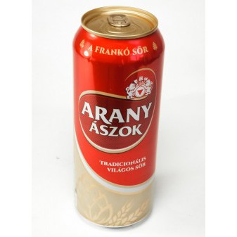Arany Ászok DO 4.3%- plech - 0.5L maďarské pivo