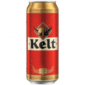 Kelt 12 % - světlý ležák - plech - Slovenské pivo - 0.5L