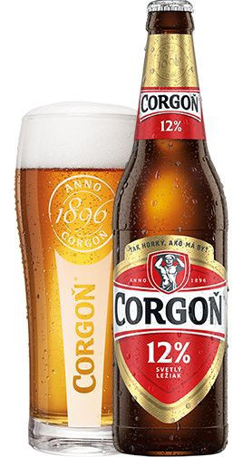 Corgoň 12% - světlý ležák - láhev - Slovenské pivo - 0.5L