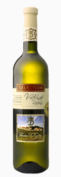 Veltlínské zelené Selection - polosuché 12,0% - pozdní sběr - 0.75 L - vinařství u Kapličky