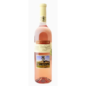 Rulandské Modré Rosé Selection - růžové - suché - pozdní sběr - 0.75 L - vinařství u Kapličky