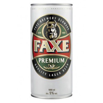 FAXE Premium pivo - plech - 1L