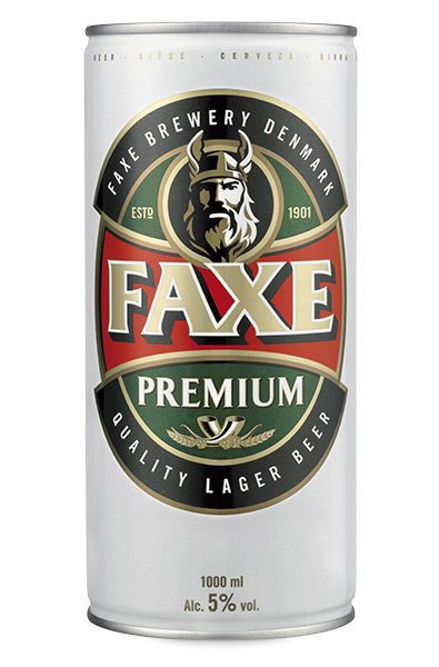 FAXE Premium pivo - plech - 5,0% - 1L