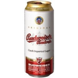 Budweiser Budvar B Original- světlý ležák - plech - pivovar Budějovický Budvar -0.5L