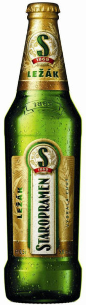 Staropramen 12% - světlý ležák - 5,0% - pivovar Staropramen -0.5L