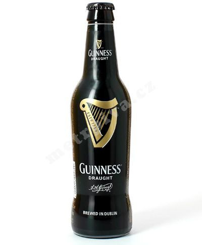 Guinness stout draught - kvašené tmavé irské pivo - 0.33L