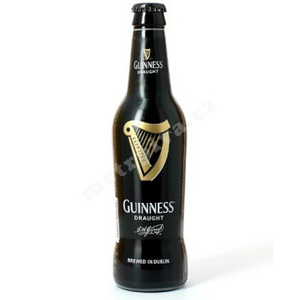 Guinness Extra Stout 5.0% - kvašené tmavé irské pivo - 0.33L