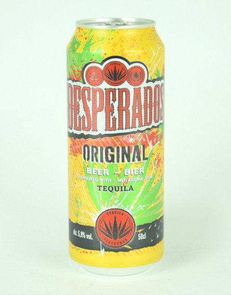 Desperados Original - speciální světlé ochucené pasterizované 5.9% - plech - Holandsko - 0.5L