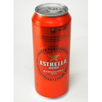 Estrella damm 4.6% - světlé výčepní - plech - španělské pivo - 0.5L