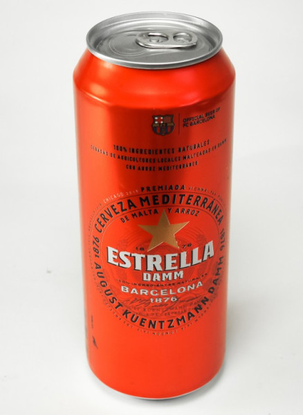 Estrella damm 4.6% - světlé výčepní - plech - španělské pivo - 0.5L