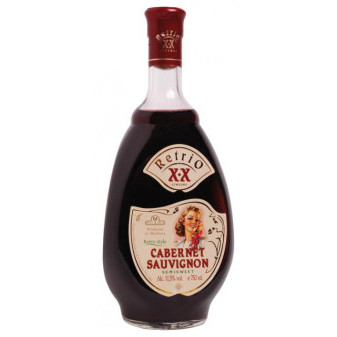 Retrio - cabernet sauvignon - polosladké červené - moldavské - 0.75L