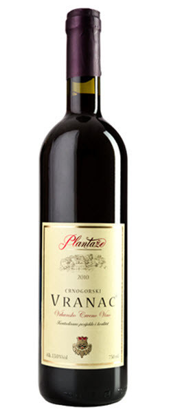 Vranac - červené - Černá Hora - plantaže - 0.75L
