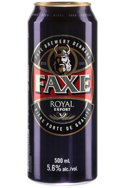FAXE royal - světlý ležák 5.6% - plech - 0.5L