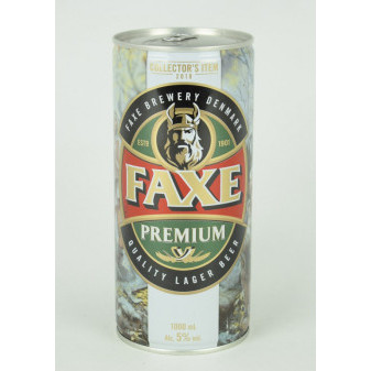 FAXE PREMIUM LIMITED - světlý ležák 5% - plech - Dánsko -1L