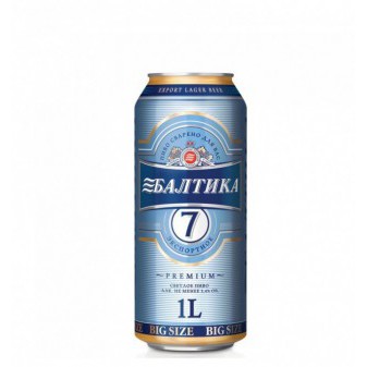 Baltika 7°- světlý ležák 5.4% - plech - Rusko - 0.9L