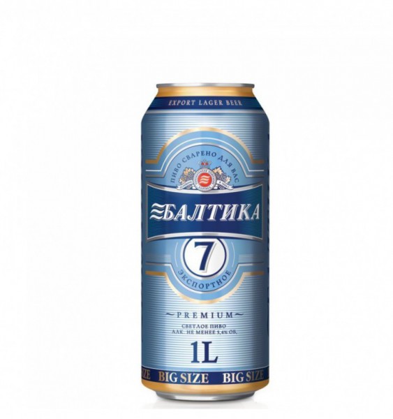 Baltika 7°- světlý ležák 5.4% - plech - Rusko - 0.9L