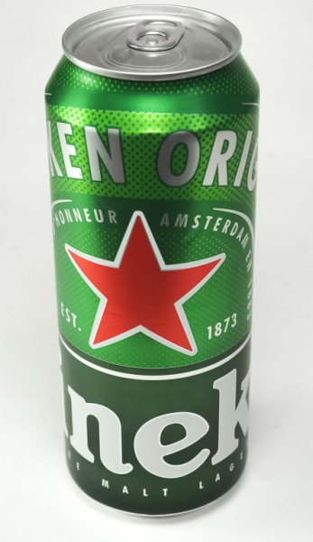 Heineken - světlý ležák 5% - plech - 0.5L