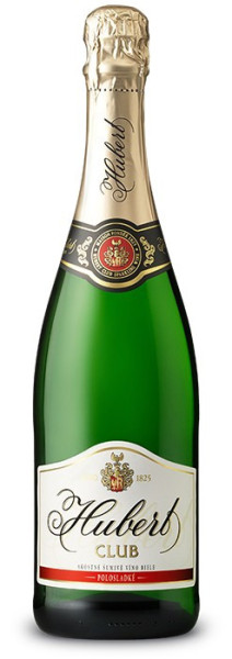 Hubert CLUB - bílé šumivé víno polosladké - 0.75L