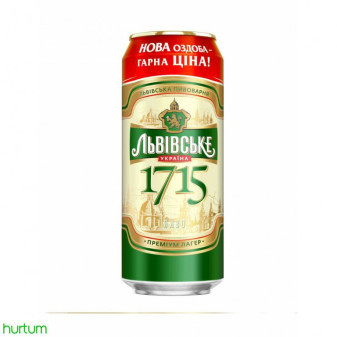 Lwowskie 1715 piwo 4.7% - Plech - ukrajina - 0.5L