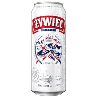 Žywiec piwo 5.6% - Plech - polské pivo - 0.5L