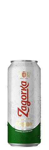 Zagorka pivo 5.0% - plech - bulharské pivo - 0.5L