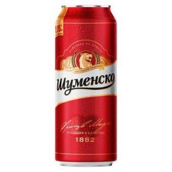 Šumensko pivo 4.8% - plech - bulharské pivo - 0.5L