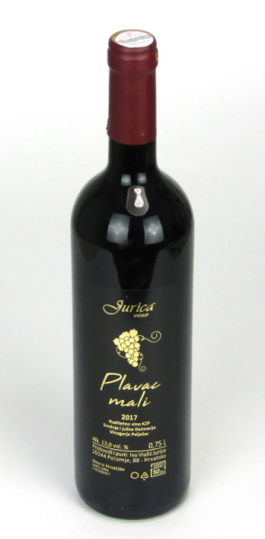 Plavac mali - červené suché víno - Jurica - chorvatské víno - 0.75L