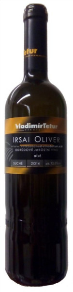 Irsai Oliver - odrůdové jakostní - bílé suché - vinařství tetur - 0.75L