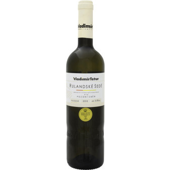 Rulandské šedé - pozdní sběr - bílé polosuché - 11,5% - vinařství Tetur - 0.75L