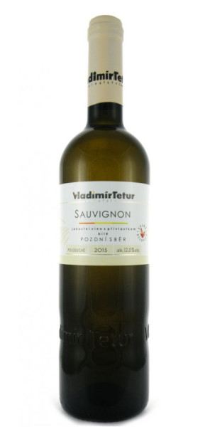 Sauvignon - pozdní sběr - bílé polosuché - vinařství Tetur - 0.75L