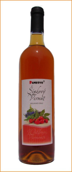 Pankovo vermut šípek - bylinné víno - 0.75L