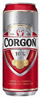 Corgoň 10° - světlé pivo 3.9% - Plech - Slovenské pivo - 0.5L
