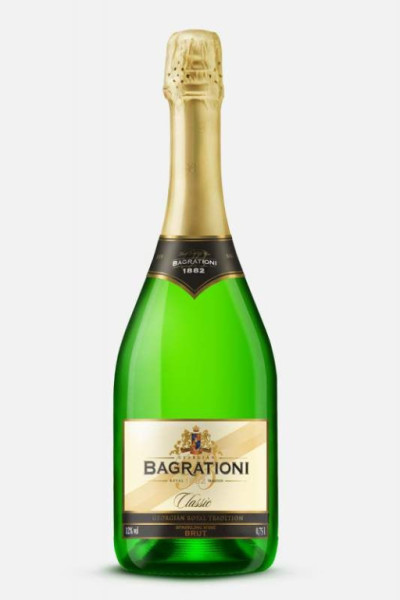 Bagrationi Brut - přírodní suché bílé šumivé víno - Gruzie - 0.75L