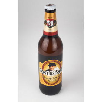 Francinův Ležák - postřižinské pivo - světlý ležák 5.0% - pivovar Nymburk - 0.5L