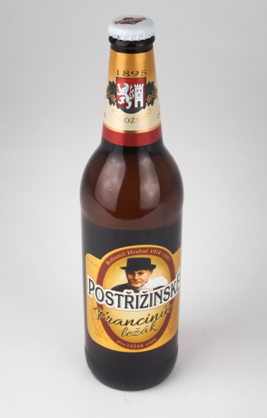 Francinův Ležák - postřižinské pivo - světlý ležák 5.0% - pivovar Nymburk - 0.5L