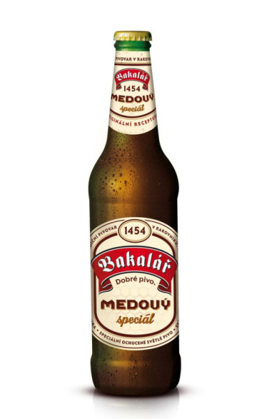 Bakalář medový speciál - spoicální ochucené pivo 5.8% - pivovar Rakovník - 0.5L