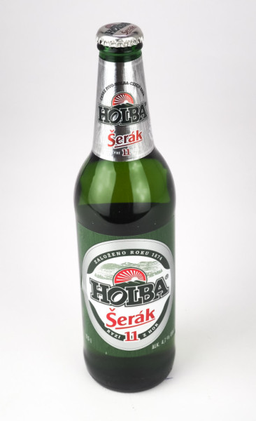 Holba šerák 11° - světlé výčepní pivo 4.7% - pivovar Holba - 0.5L